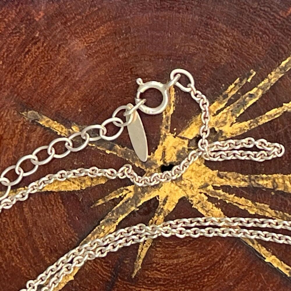 Vintage Sand Dollar Necklace 925 Large Shell Pendant ATI Mexico jewelry - Picture 5 of 10
